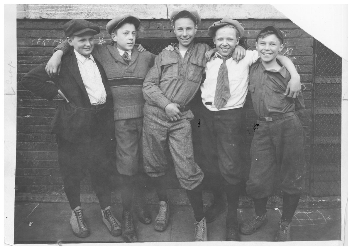 Union League Boys & Girls Club - 100th Anniversary - Our Archives - Club One - 5 boys - 1920