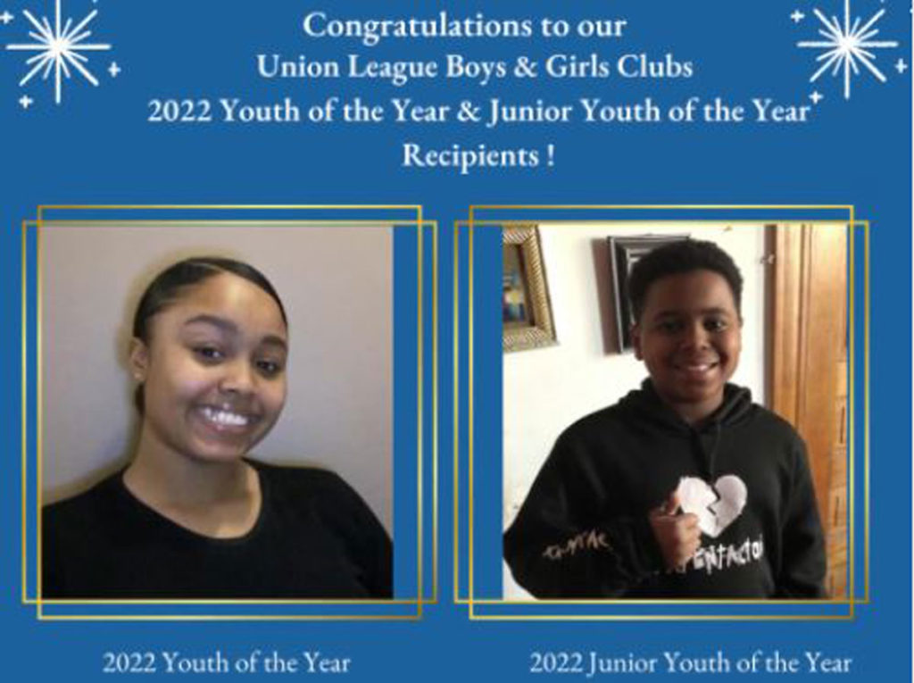 Union League Boys & Girls Clubs’ Names 2022 Youth of the Year